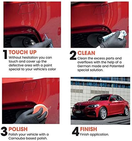 Color N Drive Pintura de retoque metálico para BMW Black Sapphire – Aplicación fácil y rápida, resultados profesionales, combinación perfecta,
