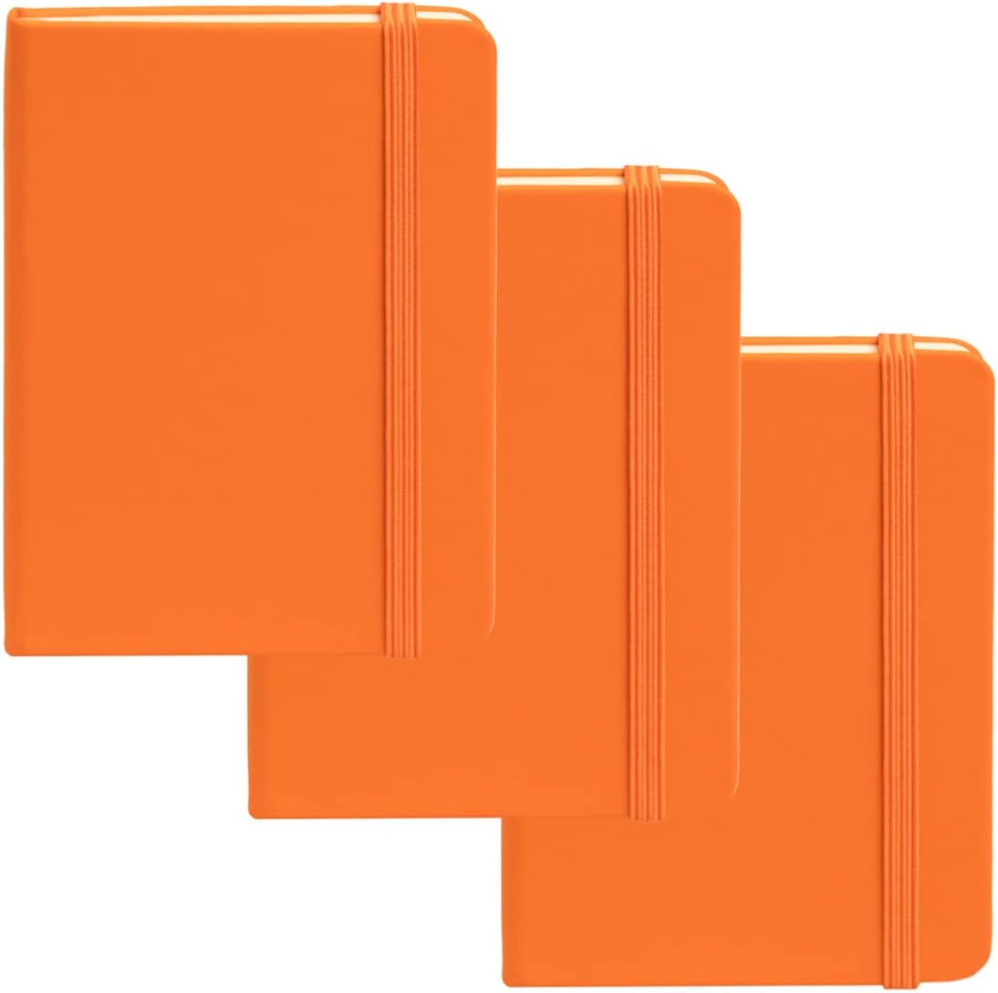 Simply Genius Mini cuadernos tamaño A6 de bolsillo con tapa dura, juego de diario de bolsillo pequeño a rayas para la escuela, el hogar y la