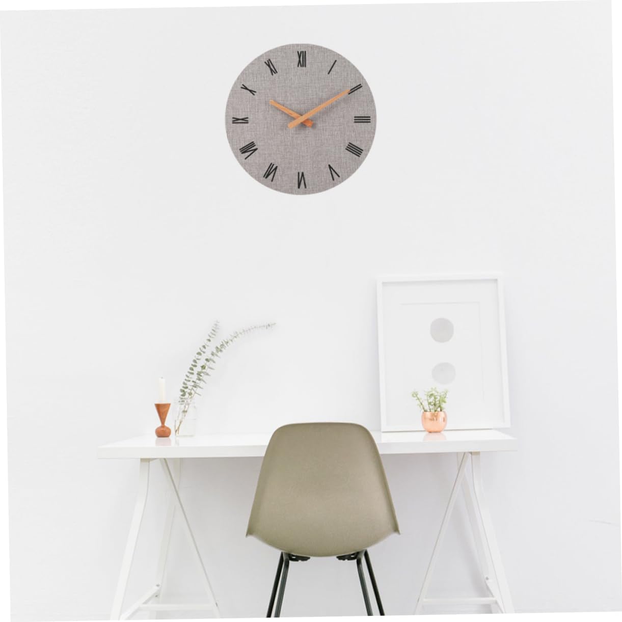Garneck 2 pcs 12 Wall Clock Digital Vintage Wall Clock Retro Wall Clock Wall Clocks Digital Roman Numeral Wall Clock Decorative Wall Clock reloj de