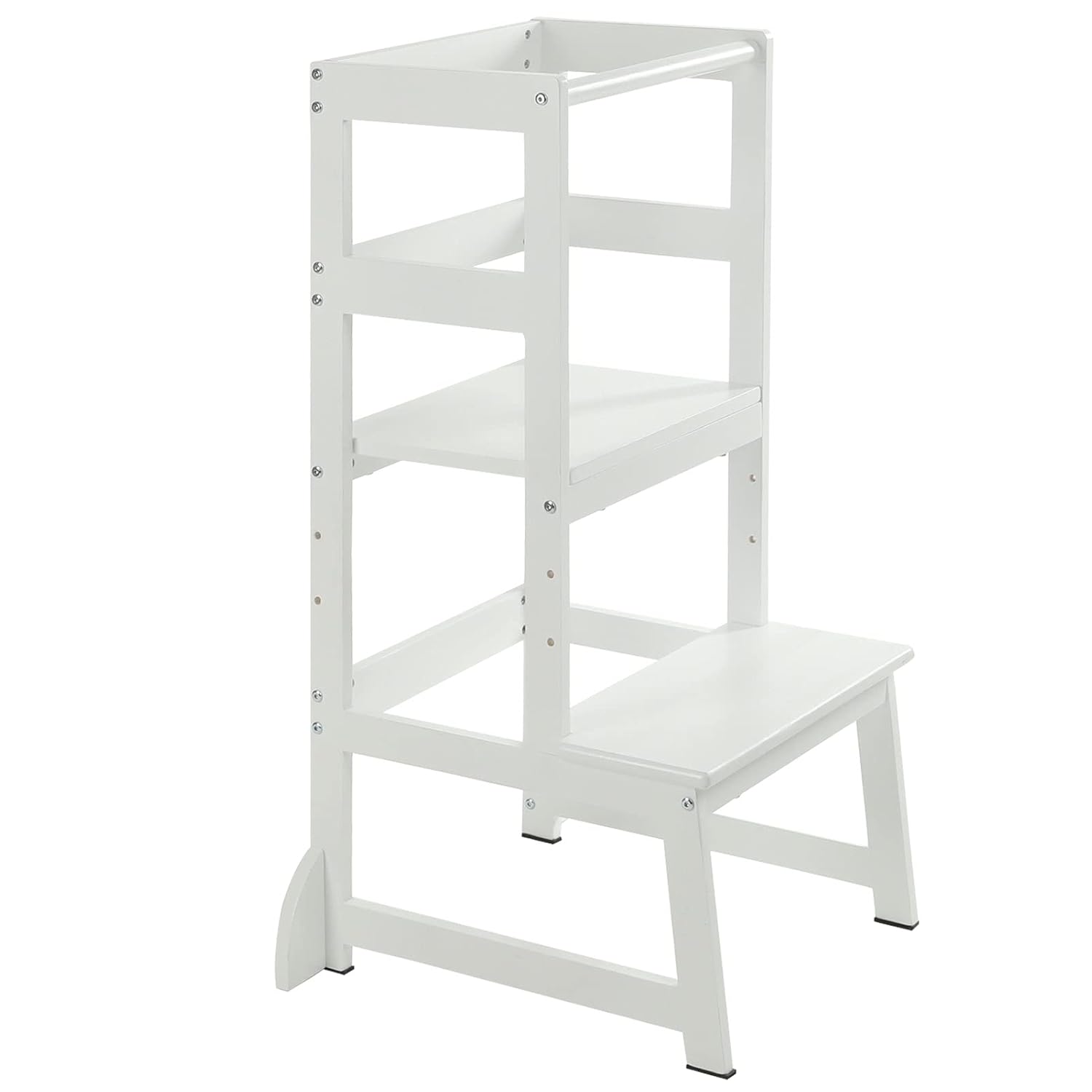 Taburete de cocina ajustable en altura para niños pequeños, taburete de aprendizaje Montessori para niños, torre de pie para bebé, ayudante de pie