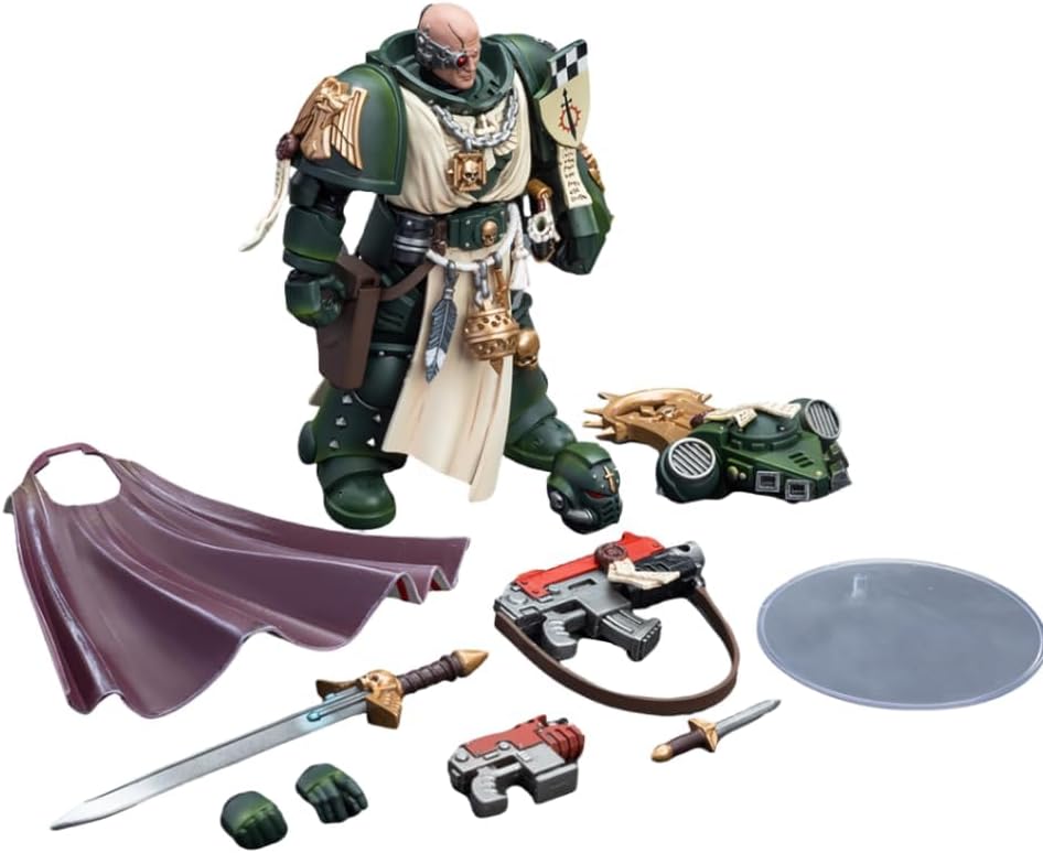 HiPlay JoyToy Warhammer 40K Figura coleccionable Dark Angels Master con puño de poder, figuras de acción a escala 118 JT7691 (JT7691)