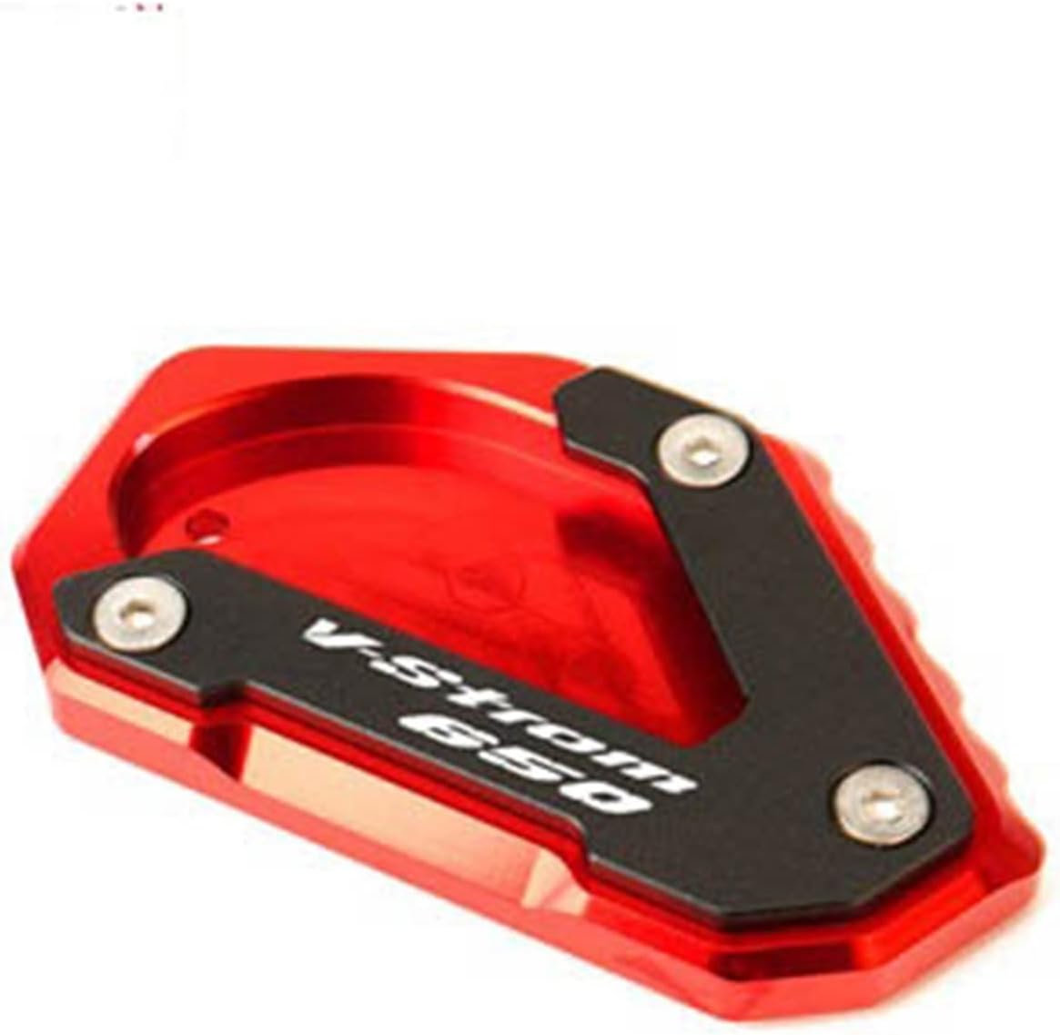 Motorcycle Kickstand Foot Side Stand Extension Pad Support Plate, Compatible Vstrom 650XT 650 DL650 2004-2022 2021 (Color  Blue,Red)