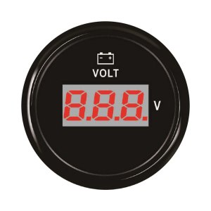 ELING Coche Barco 2.047 in 2 pulgadas 12V 24V DC Voltímetro Digital Voltímetro Medidor de Voltaje Medidor con Retroiluminación IP67 Impermeable ELING Coche Barco 2.047 in 2 pulgadas 12V 24V DC Voltímetro Digital Voltímetro Medidor de Voltaje Medidor con Retroiluminación IP67 Impermeable