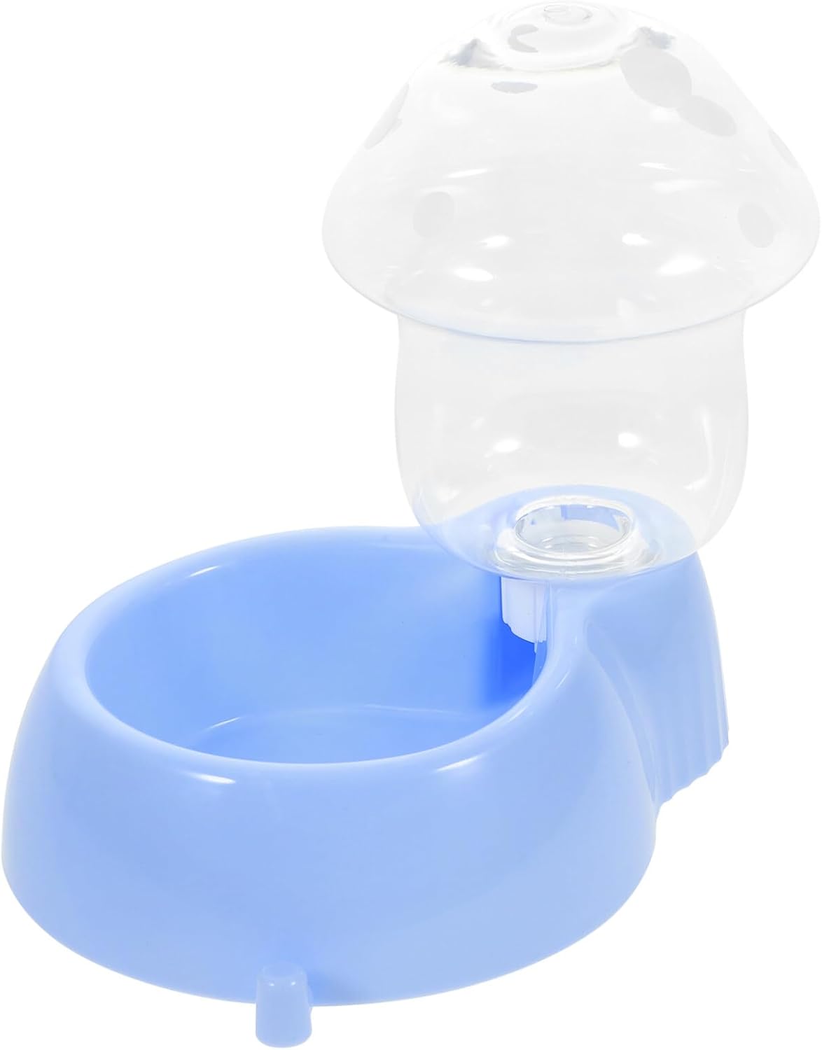 POPETPOP Dispensador automático de gravedad para mascotas, alimentador de agua para perros y gatos, forma de hongo, recipiente para platos de