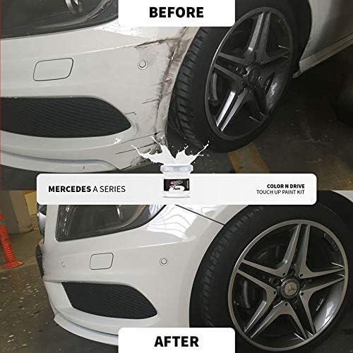 Color N Drive Pintura de retoque para Peugeot Gris Graphito Nacre Metallic (E9), aplicación fácil y rápida, resultados profesionales, combinación