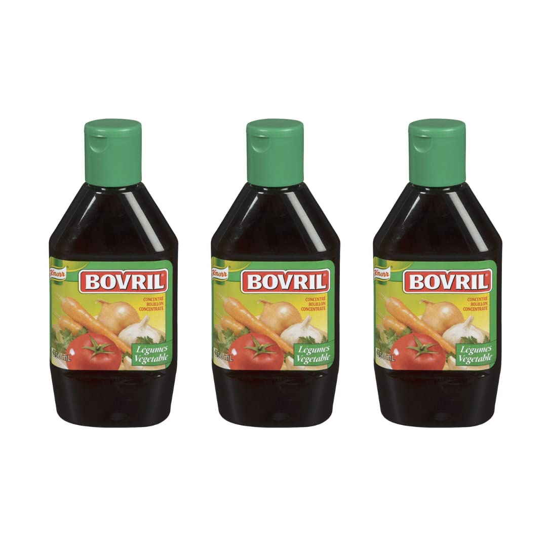 Knorr Bovril Stock Líquido Concentrado Vegetal 8.5 fl oz8.4oz (Paquete de 3) Enviado desde Canadá