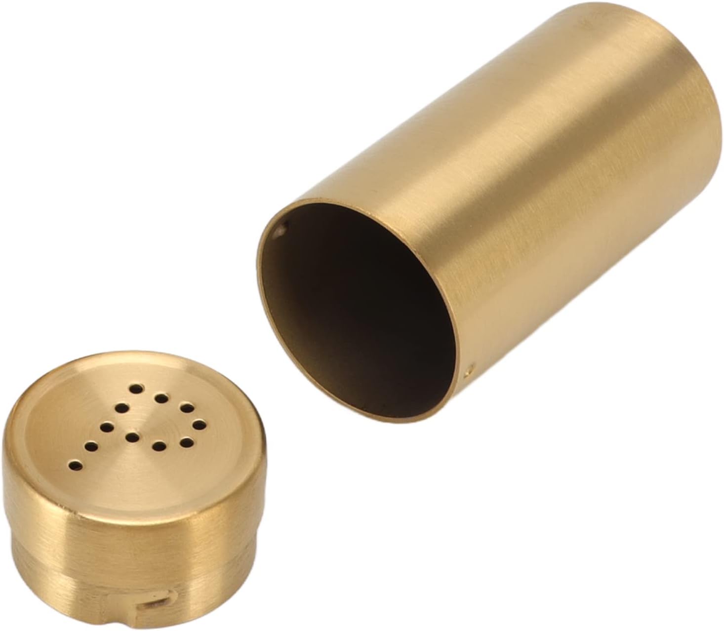 2 saleros y pimenteros, tarro de especias dorado de acero inoxidable a prueba de óxido, botella de condimentos con tapa abierta para sal, azúcar,