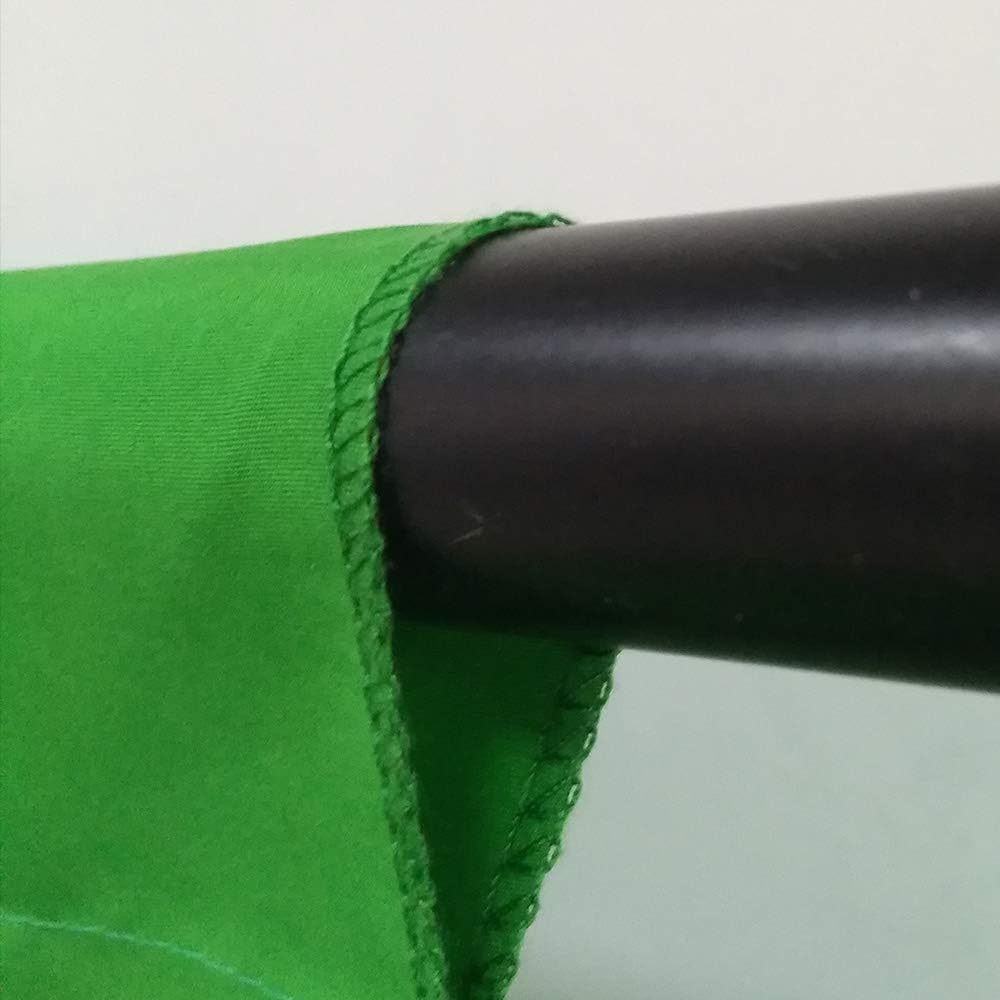 Telón de fondo verde de color sólido, tela de tela de poliéster con llave de croma, 5.9 x 9.2ft, fondo de fotografía de estudio, (solo telón de