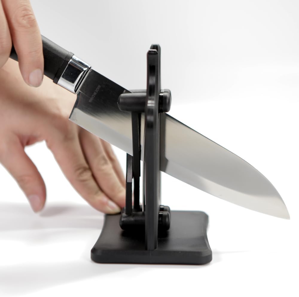 SMART EDGE Afilador de cuchillos de ultra precisión, rectificado de acción de resorte con carburo de tungsteno para una restauración y mejora