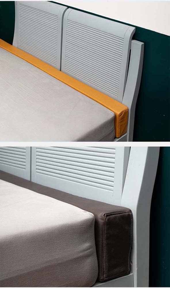 Almohadilla de cuero sintético para cabecero de cama, protección acolchada de cabecera, almohada larga para extensor de colchón suave, convertidor
