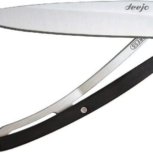 Deejo – Cuchillo de bolsillo plegable ultraligero con clip para cinturón, versión ébano, 1.3 onzas, hoja fina y afilada, acero inoxidable, diseño Deejo – Cuchillo de bolsillo plegable ultraligero con clip para cinturón, versión ébano, 1.3 onzas, hoja fina y afilada, acero inoxidable, diseño