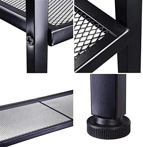 Bookcases 4 Tier Bookshelf Shelving Unit Rack Adjustable Widened Metal Storage Rack for Pantry Closet Kitchen Laundry Room Storage Rack Organizer