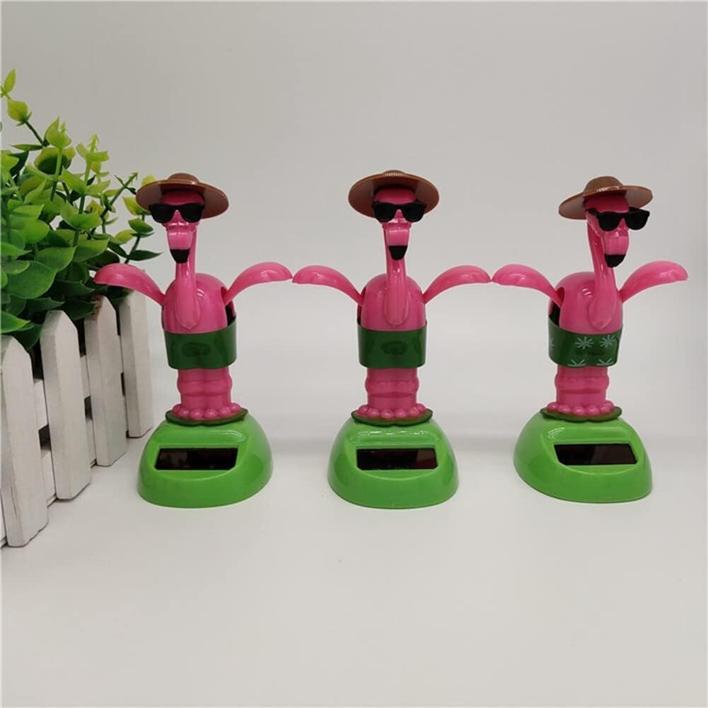 ikasus 3 piezas de juguetes solares de flamenco bailarín lindo juguete de muñeca de flamenco tembloroso lindo juguete solar bailando muñecas de