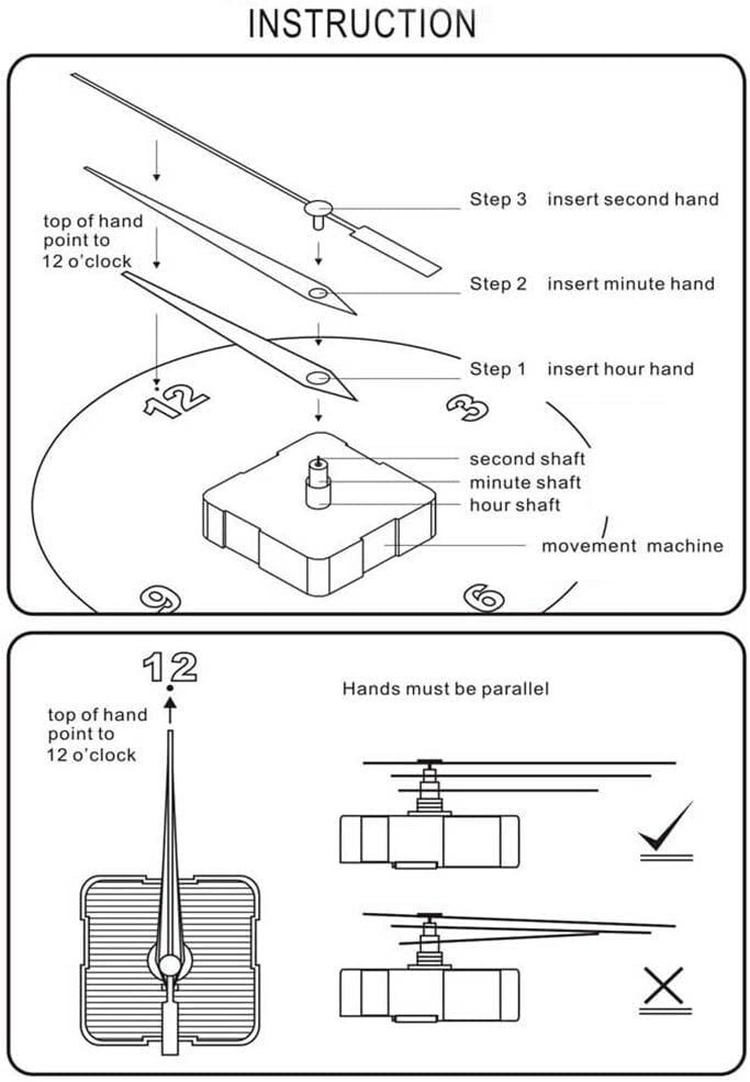 PHEZEN Westminster – Juego de movimiento de caja de música, 12888 de cuarzo, mecanismo de movimiento de reloj de pared, funciona con pilas, piezas