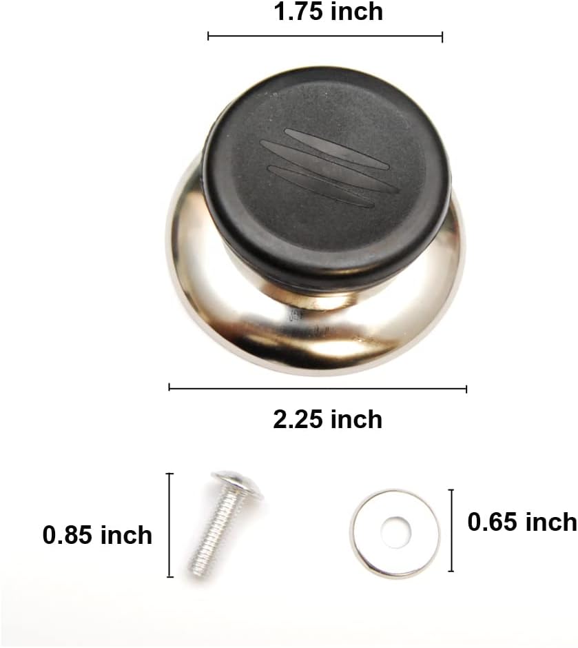 Perilla de repuesto para tapa de olla, mango de sujeción, universal, para cocina, resistente al calor, 2 unidades