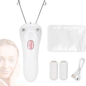 Removedor de vello facial, depiladora eléctrica inalámbrica para mujer, depiladora de hilo facial, depiladora de belleza para mujer, removedor de Removedor de vello facial, depiladora eléctrica inalámbrica para mujer, depiladora de hilo facial, depiladora de belleza para mujer, removedor de