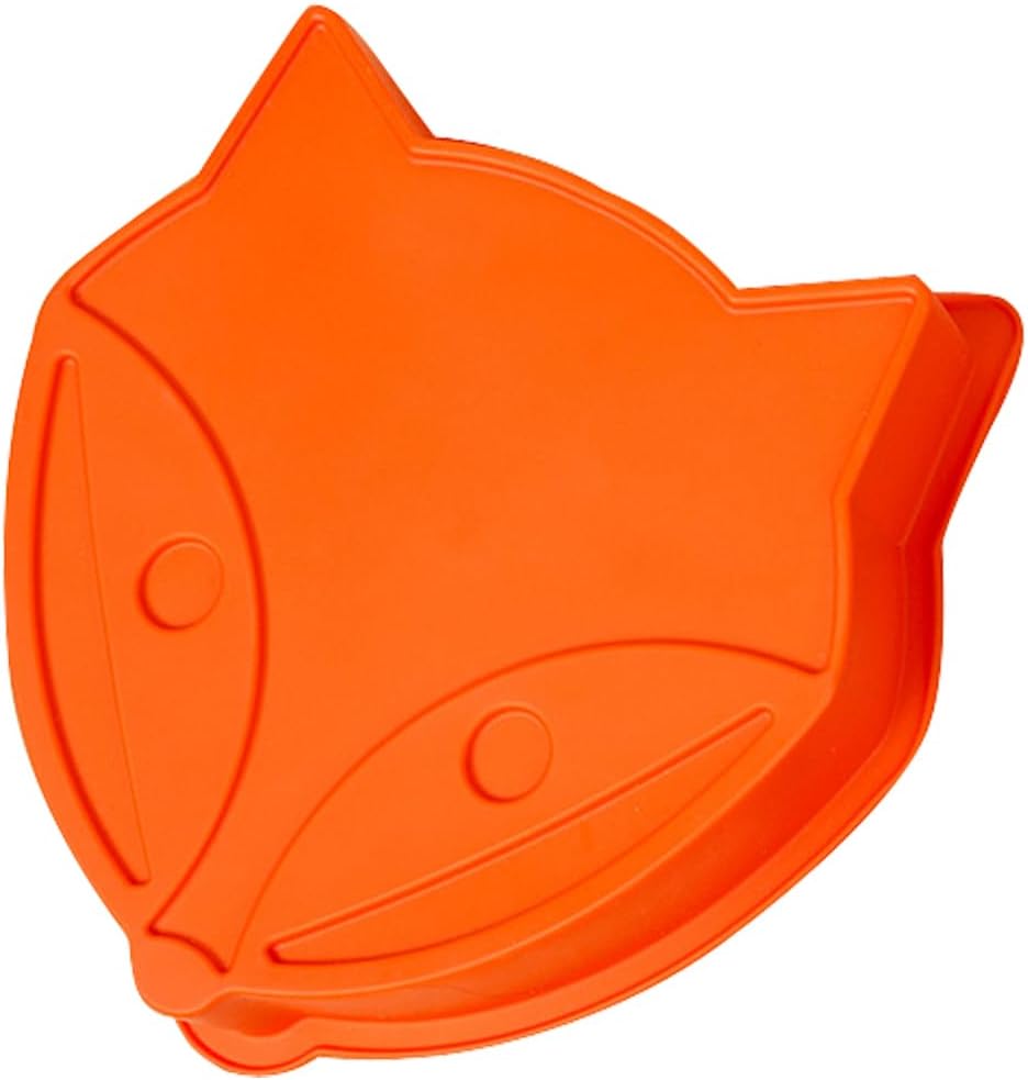 LIFETOOLS-LT Molde de silicona grande en forma de zorro, para pastel de frutas de chocolate con mousse creativo, fiesta de cumpleaños, postre