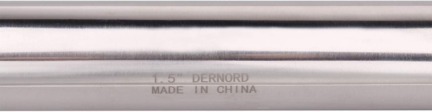 Dernord – Tubo de bobina sanitaria con extremos de abrazadera, tubo redondo liso de acero inoxidable 304 con abrazadera triple de 3.81 cm, con