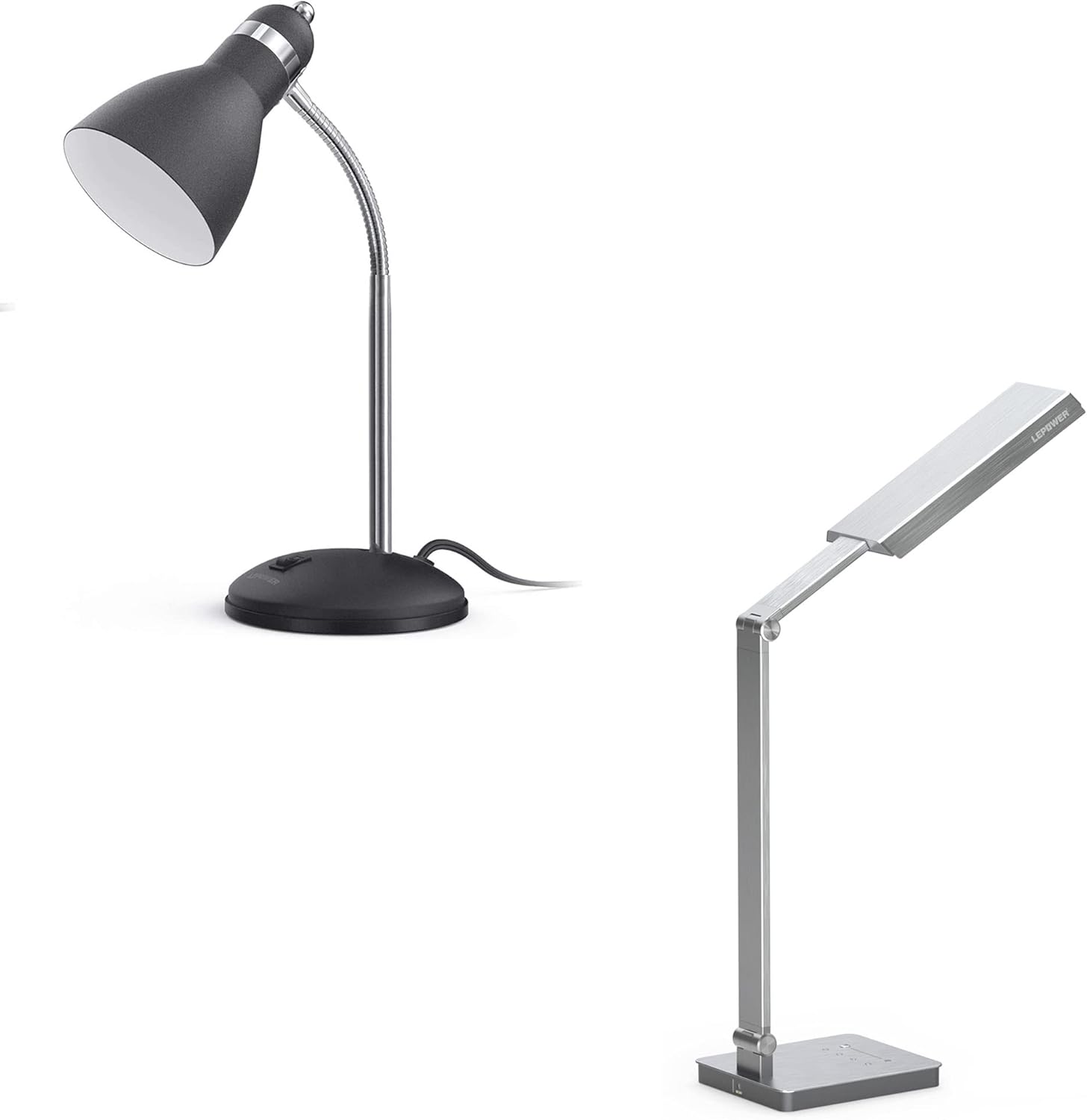 LEPOWER Lámpara de escritorio de metal y lámpara de escritorio LED brillante LEPOWER – 900LM 24W Luz de escritorio para el hogar, oficina, estudio