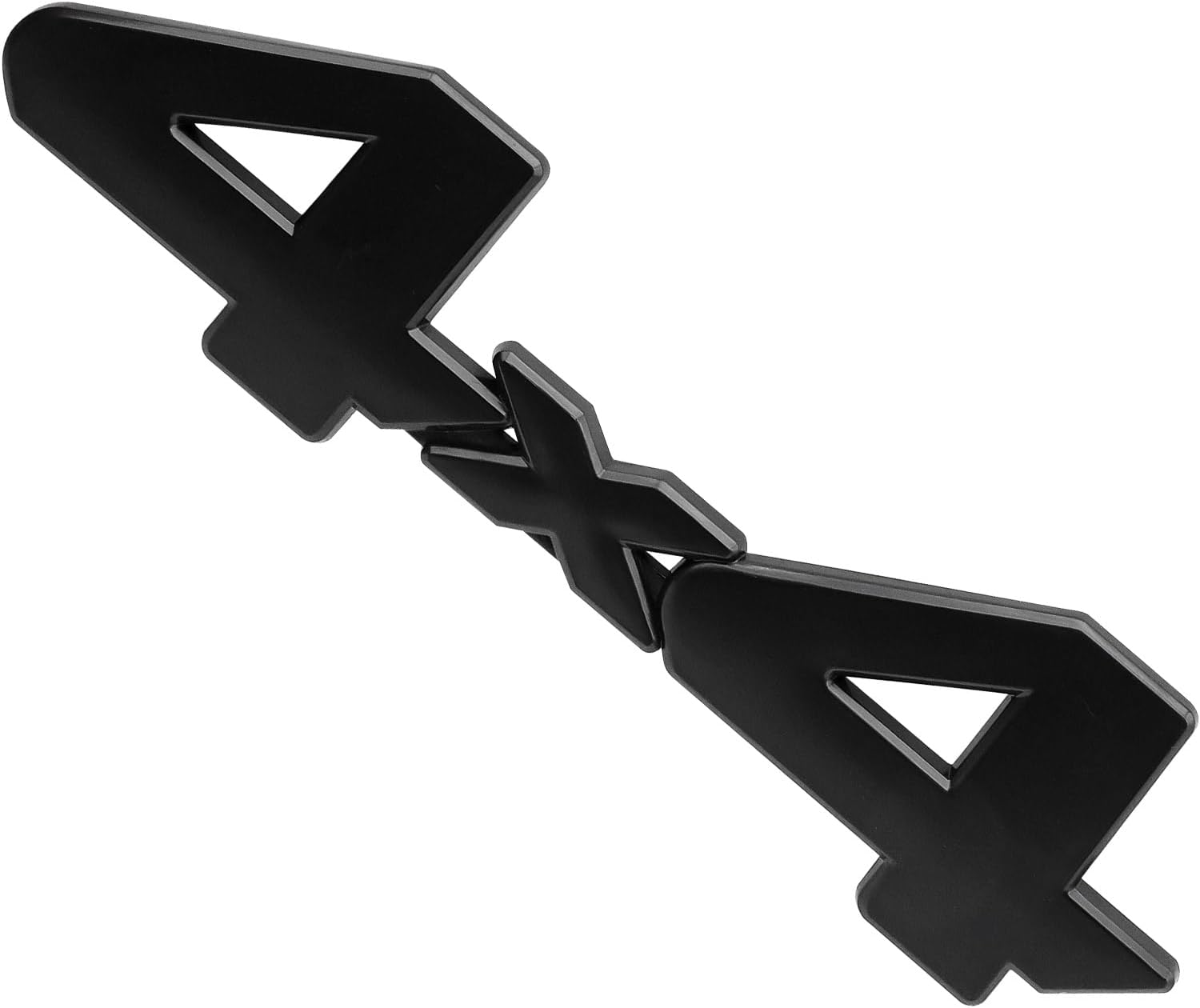 VIVFAN Calcomanía de emblema de 4 x 4 pulgadas, color negro, para guardabarros laterales y traseros con adhesivo de cobertura completa para