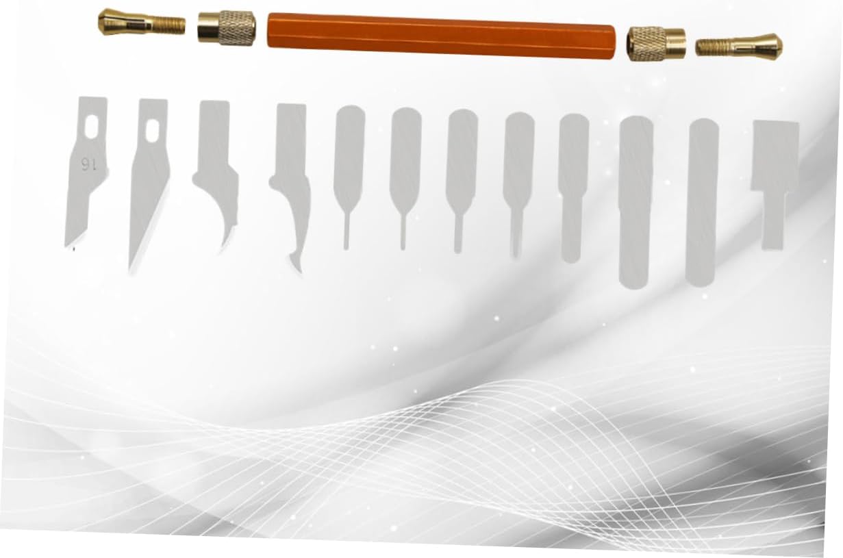 EXCEART 13pcs cuchillos de bisturí grabado tallado película de fricción
