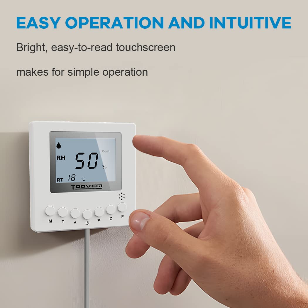TooVem – Control remoto para humedad digital, temperatura, adapta el nivel de humedad, para deshumidificador de espacio de rastreo de sótano