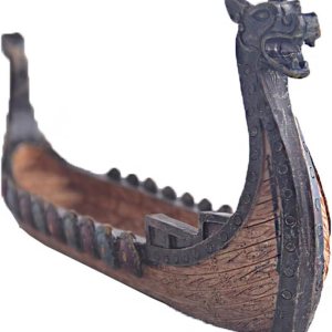 Srliya Soporte para incienso de 31 x 14 x 11 barcos vikingos para incienso, adorno retro para barcos, exquisitos y hermosos adornos de decoración Srliya Soporte para incienso de 31 x 14 x 11 barcos vikingos para incienso, adorno retro para barcos, exquisitos y hermosos adornos de decoración