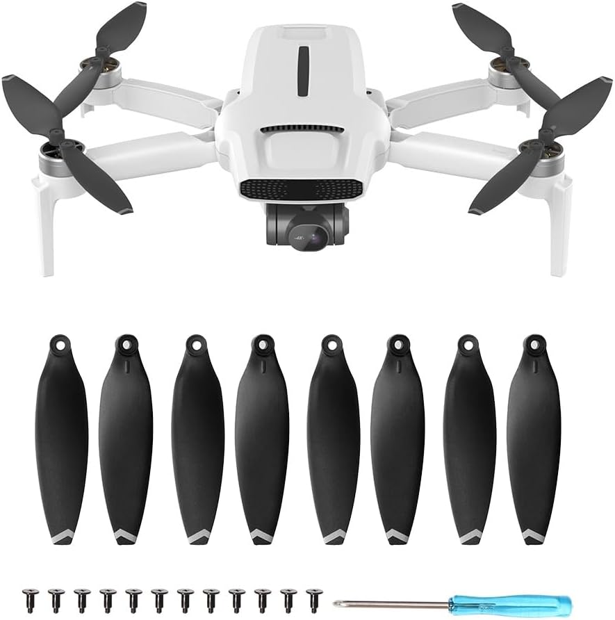 8 piezas de repuesto para hélice, piezas de repuesto de cuchillas de liberación rápida CWCCW para accesorios de mini dron FIMI X8 (color combinado)