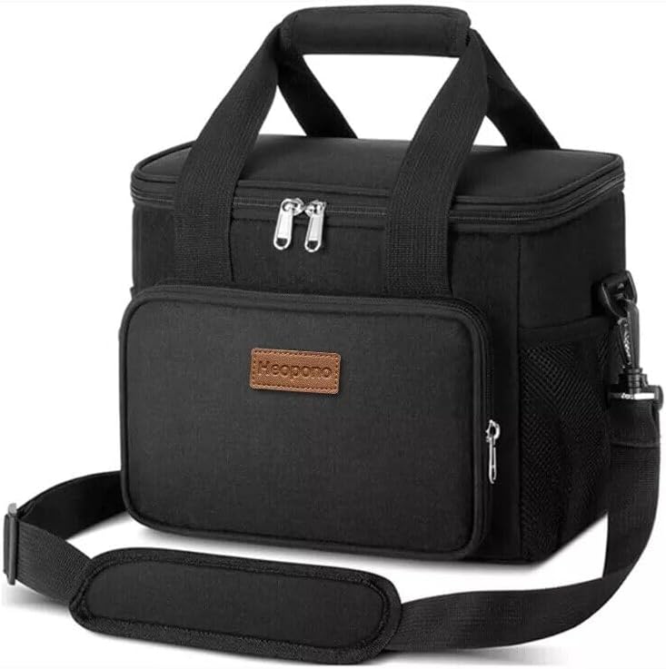KD – Lonchera aislada, bolsa térmica portátil con capa aislante para picnic, playa, trabajo y viajes, almacenamiento caliente y frío, a prueba de