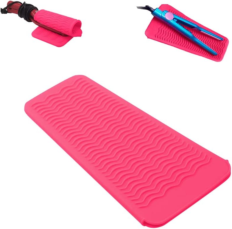 Bolsa de silicona resistente al calor, herramientas de peinado para rizadores, planchas planas, alisador de cabello, 11.5 x 6 pulgadas, silicona de