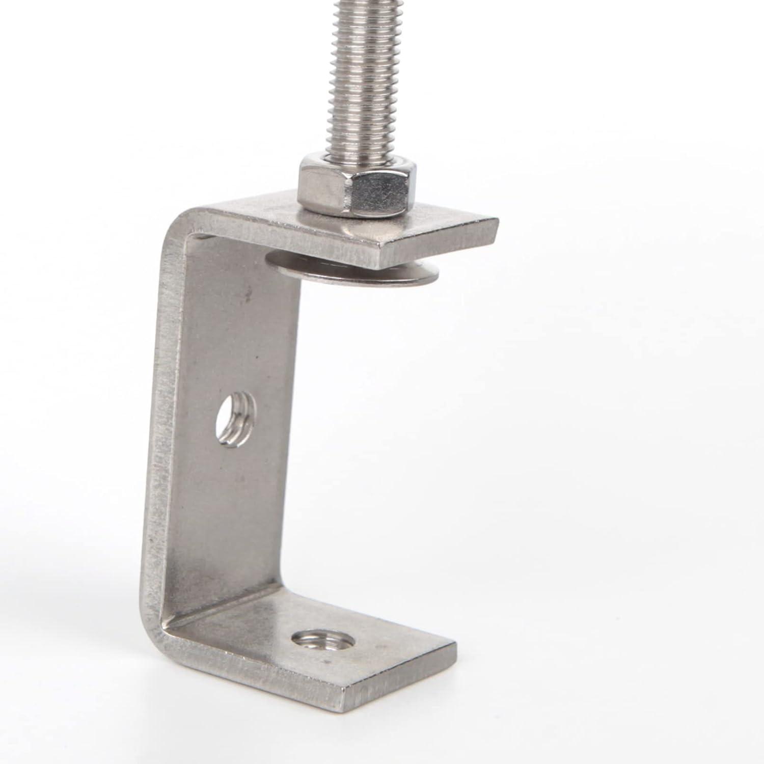 Kyien Abrazadera C de acero inoxidable 304 de 2.559 in resistente abrazadera C para carpintería edificio de tigre, abrazadera ajustable de apertura