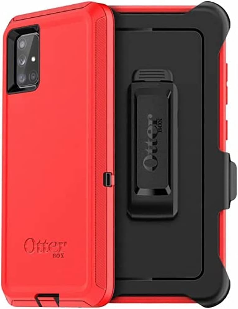 Funda premium para Samsung Galaxy A32 5G OtterBox Defender Series Cover (rojo negro)