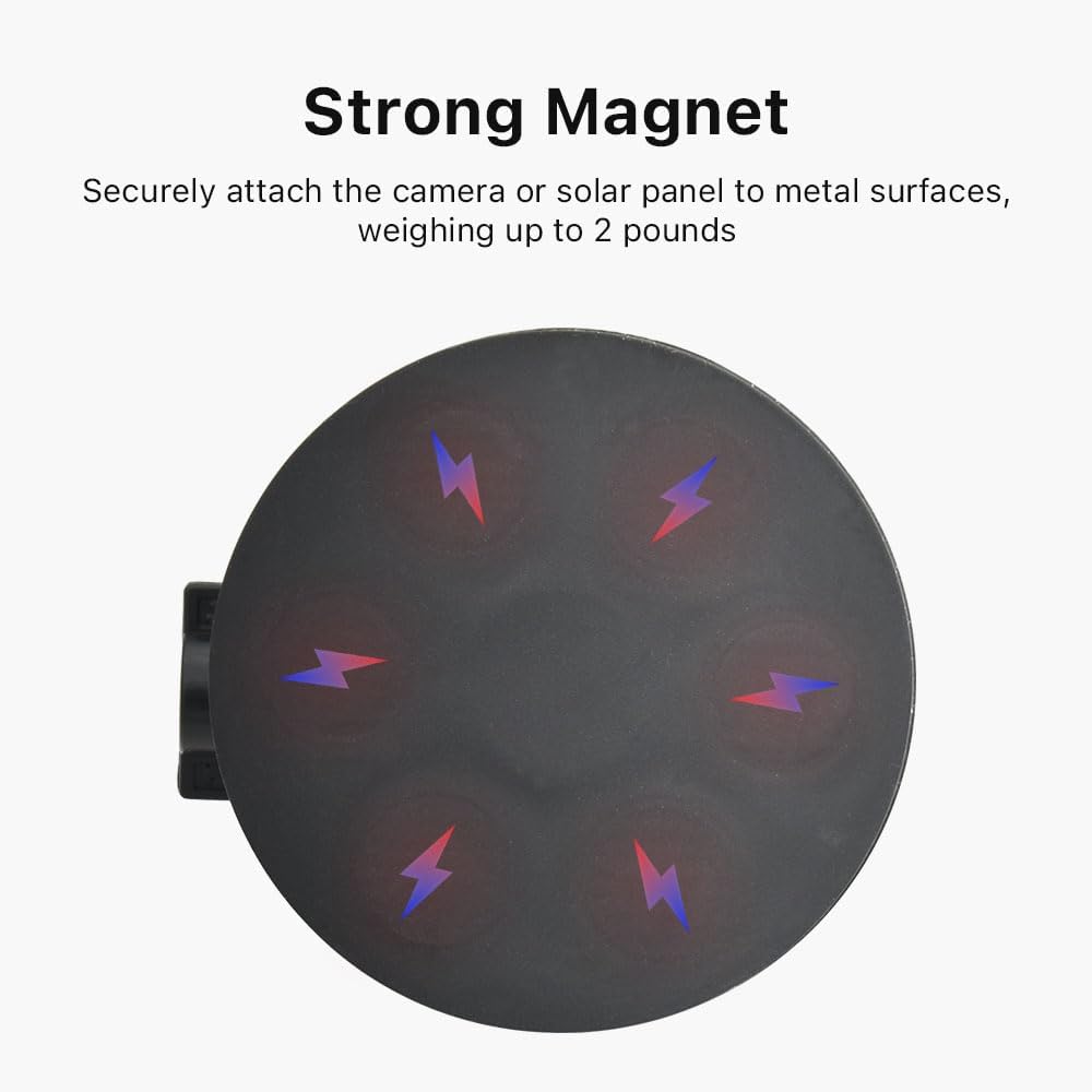 Holicfun Soporte magnético para cámara de seguridad para interiores y exteriores, universalmente compatible con anillo, parpadeo, Eufy, Wyze, Google