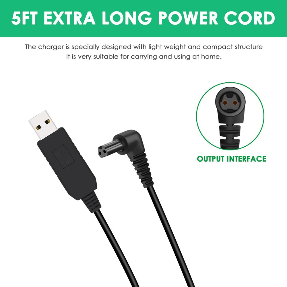 Cargador USB para taladro manual 90627870-01 compatible con Black and Decker BDCSFS30C BDCSFS30C-CA BDCS20C BDCS50C BDCD8C Adaptador de fuente de