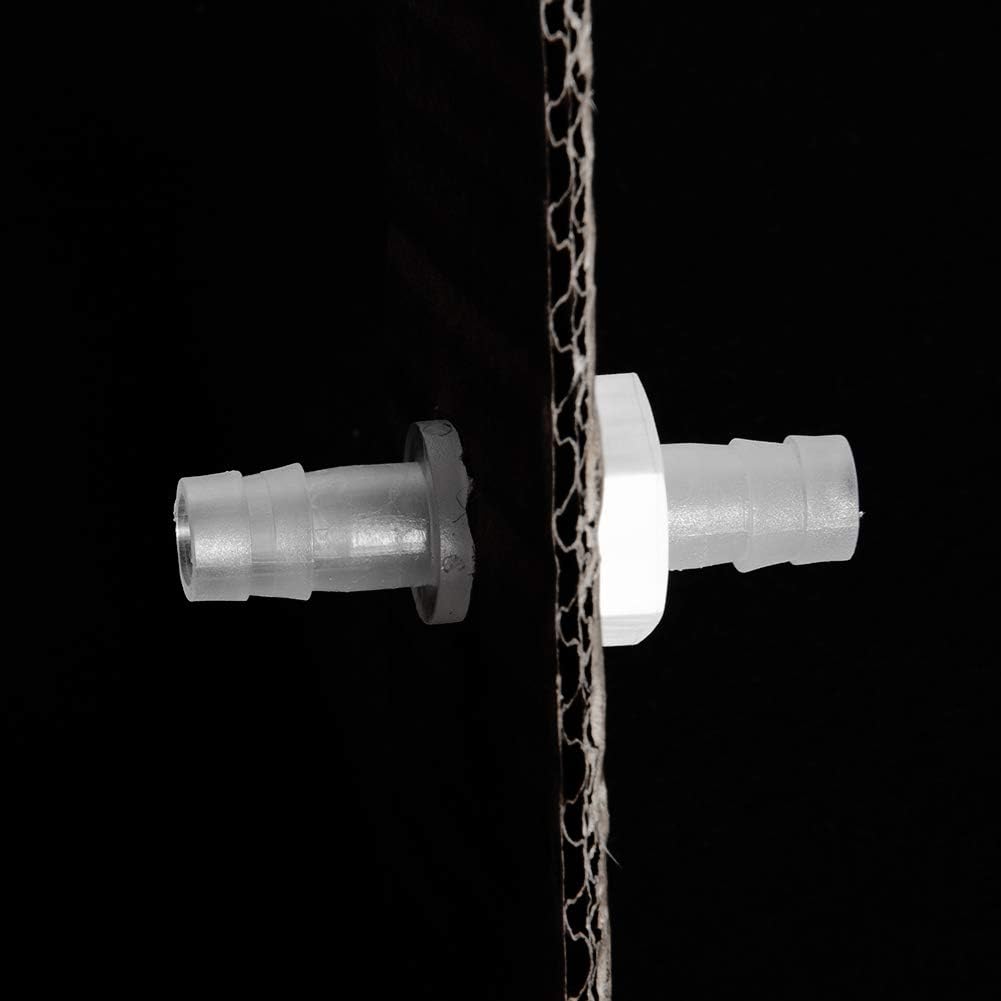 Feelers Púa de manguera de 12 pulgada a granel, accesorio de púas hexagonales, adaptador de plástico, empalmador de unión con junta para