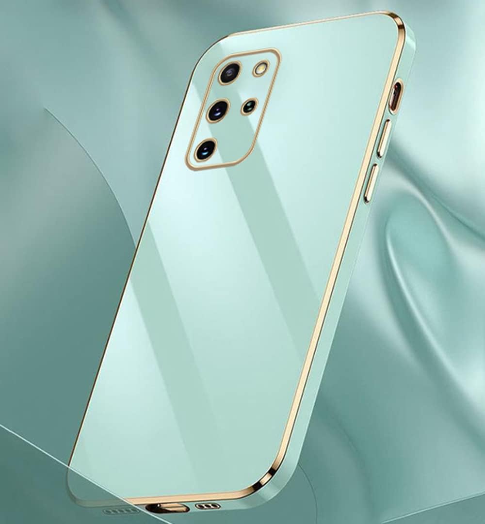 Sunswim Funda para Galaxy S20 Plus, bonita protección completa de lente de cámara y galvanizado a prueba de golpes, funda protectora de TPU suave