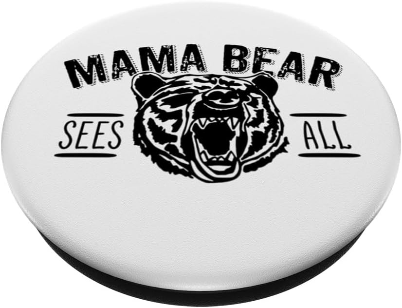 Mama Bear Sees All Funny Mama Bear Momma Bear Día de la Madre PopSockets intercambiables PopGrip