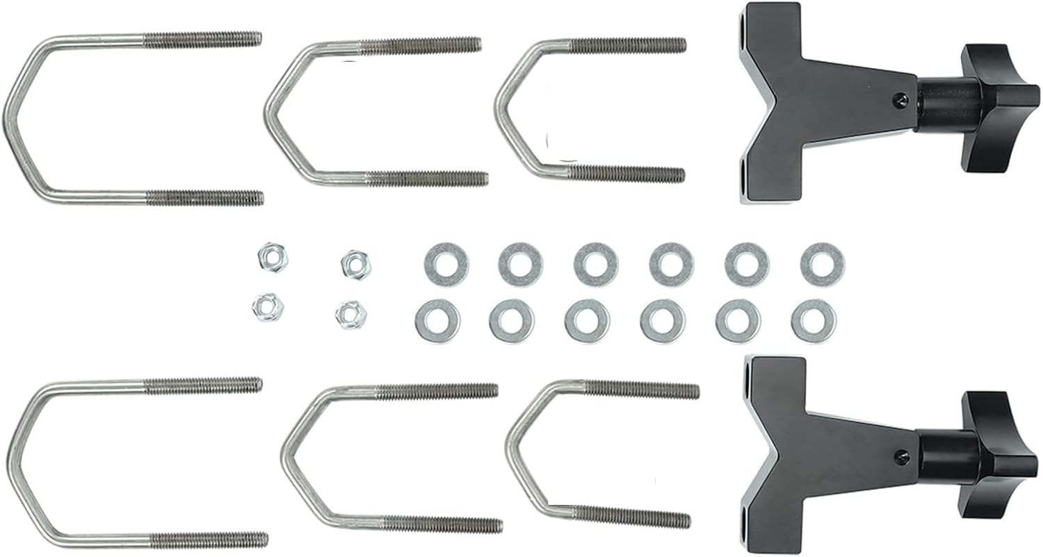 Soporte de tubo de gato de elevación alta de 1-2.5 pulgadas (redondocuadrado) compatible con vehículos, camiones, SUV, RZR Offroad Polaris (negro)