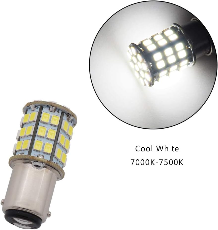 GRV Ba15d 1142 1076 Bombilla LED 4W 56-2835SMD Super Brillante ACDC12V-24V 40W Reemplazo halógeno para RV Remolque, Camper, Autocaravana, Luces