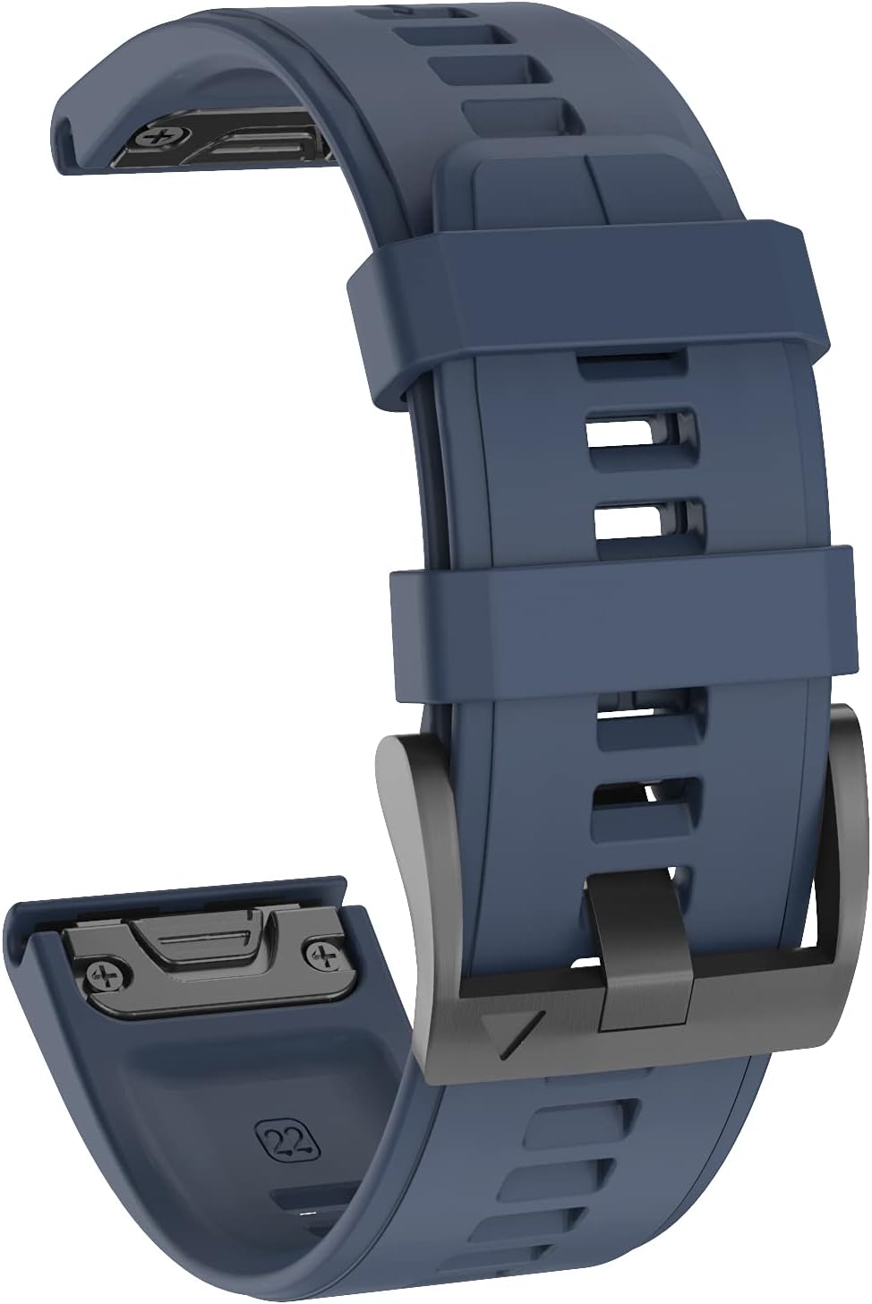 OVERSTEP Correa de reloj compatible con Garmin Fenix 5, bandas de silicona suave de 0.866 pulgadas para reloj inteligente Fenix 6Fenix 7Fenix 5