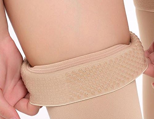 Calcetines de compresión hasta el muslo para hombres y mujeres, medias de compresión de 20-30 mmHg.