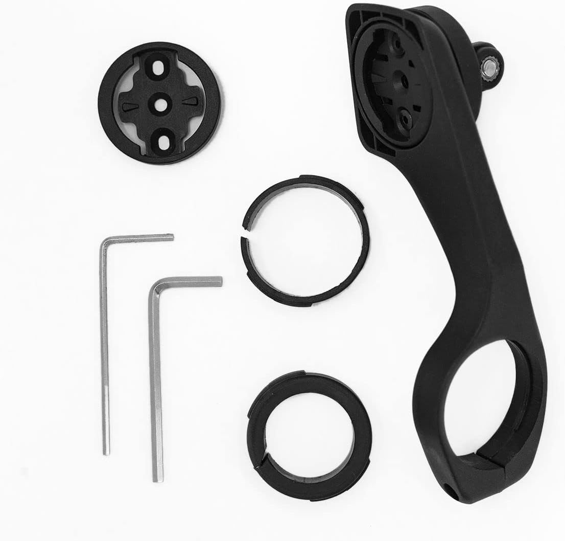 Soporte delantero para computadora, soporte de medidor de código de bicicleta + adaptador para GoPro, accesorios soporte para odómetro para Garmin