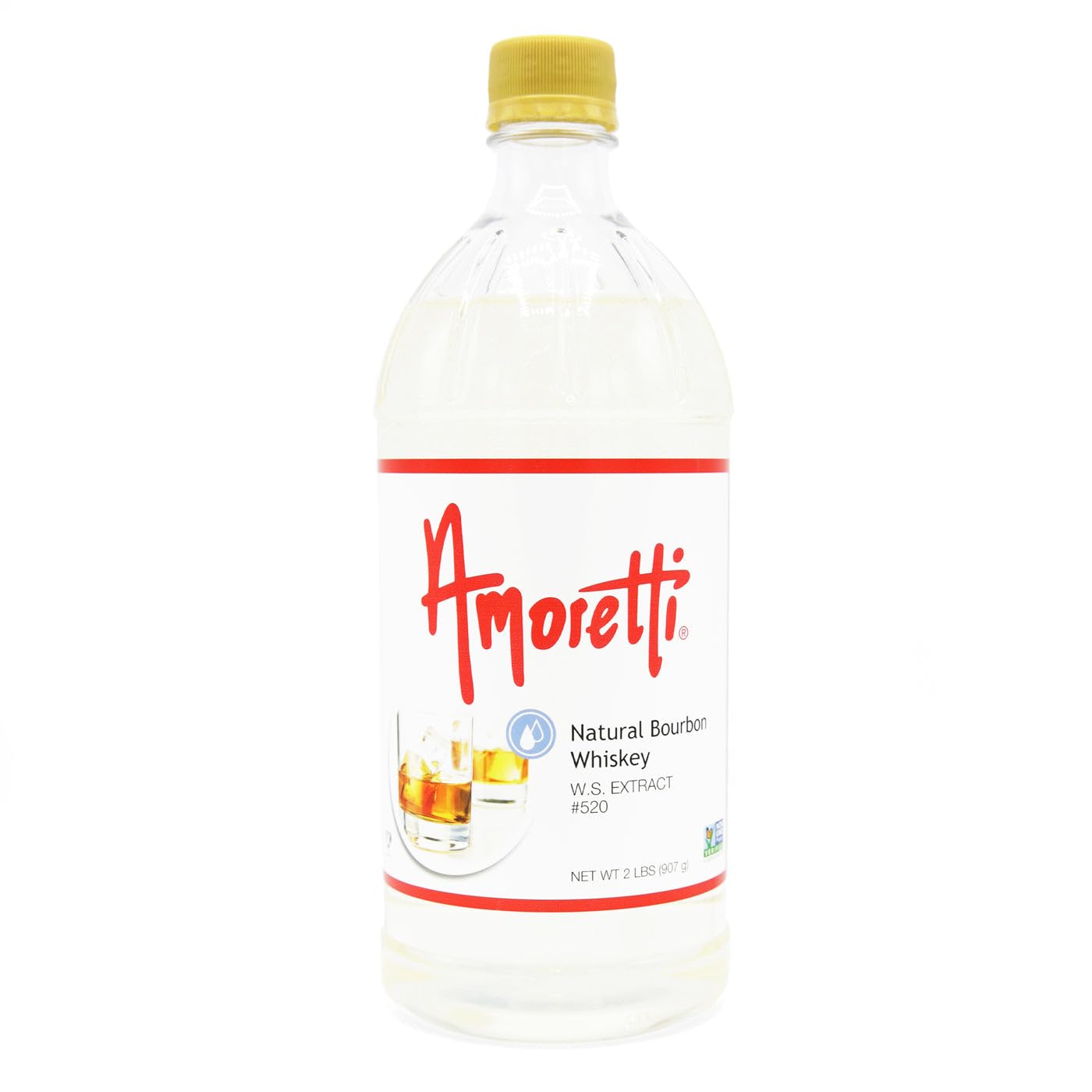 Amoretti – Extracto natural de whisky bourbon soluble en agua de 2 onzas – Altamente concentrado y perfecto para pasteles, salados, elaboración de
