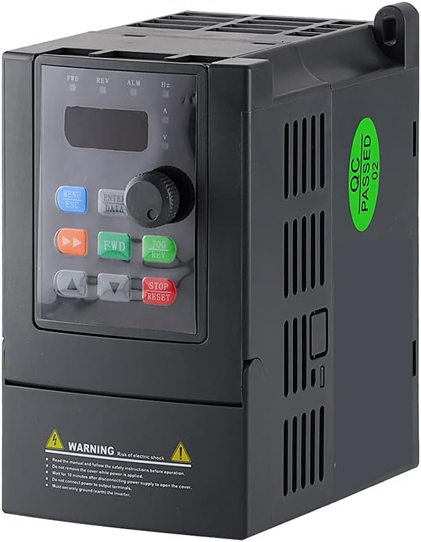 ATO 1hp VFD monofásico a trifásico, 220V monofásico a 3 fase VFD variable unidad de frecuencia para controles de velocidad de motor de CA trifásicos