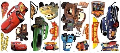 Disney Cars 19 BiG Piston Cup – Calcomanías de pared para decoración de habitación Lightning McQueen