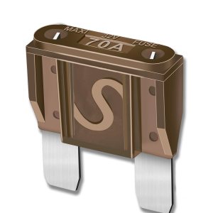 Fusibles maxi de 70 amperios, fusible de hoja automotriz de 70 A para automóvil, automóvil, caravana, barco, camión Fusibles maxi de 70 amperios, fusible de hoja automotriz de 70 A para automóvil, automóvil, caravana, barco, camión