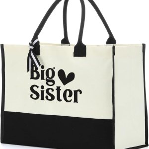 Bolso reutilizable para hermana mayor, regalo promocionado a hermana mayor, bolsa de playa, regalos de cumpleaños para mujeres, bolsa de viaje para Bolso reutilizable para hermana mayor, regalo promocionado a hermana mayor, bolsa de playa, regalos de cumpleaños para mujeres, bolsa de viaje para