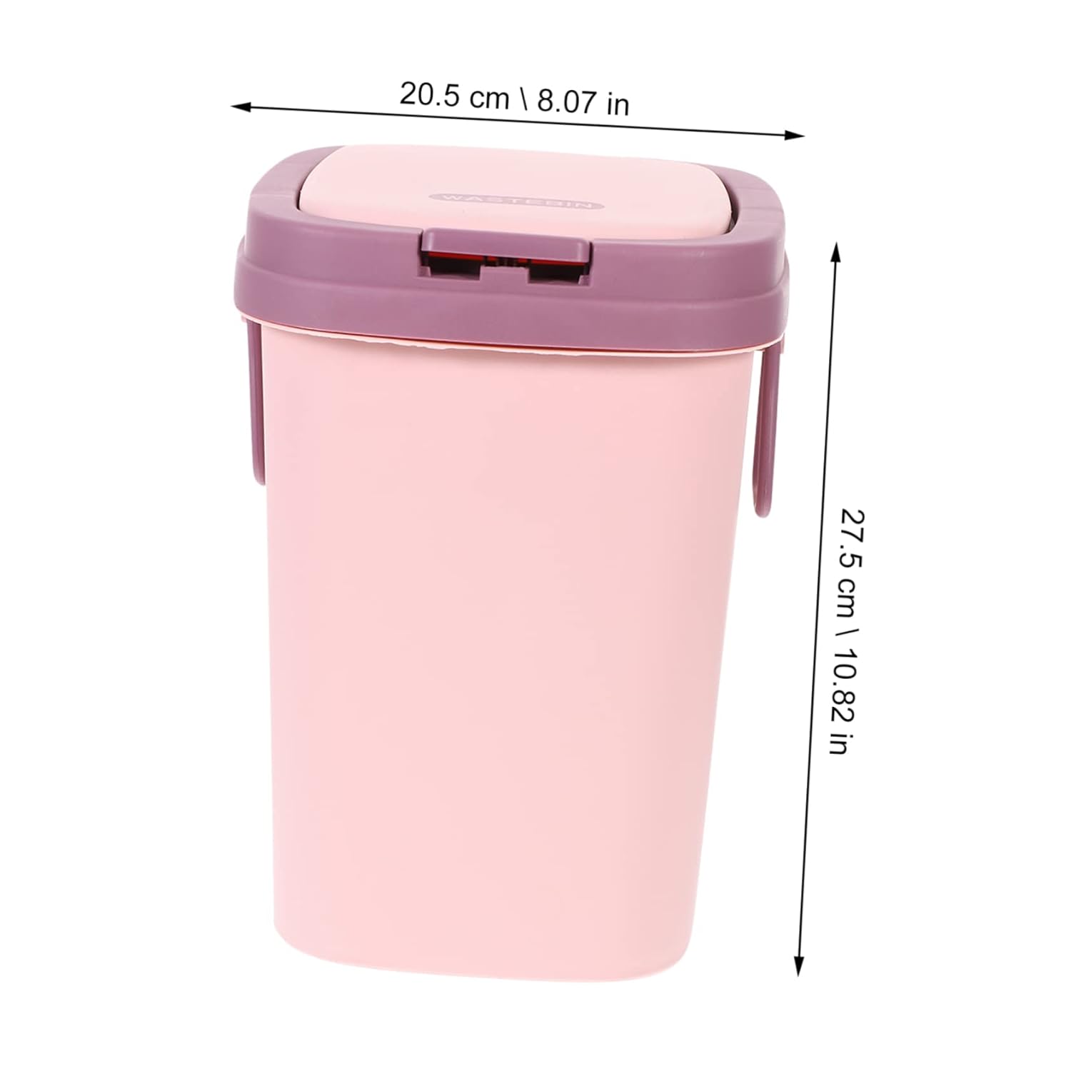 STOBAZA Bote de basura con tapa, papelera con tapa, papelera, cesta de basura, papelera, decoración de escritorio, pedal de basura, contenedor de