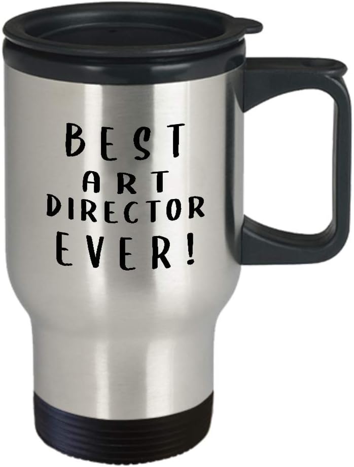 Gifts for BestEverArt Director Travel Mug Insulated Coffee Tumbler – Artist Dept Creative Department Team Design Advertising Office Funny Cute Gag