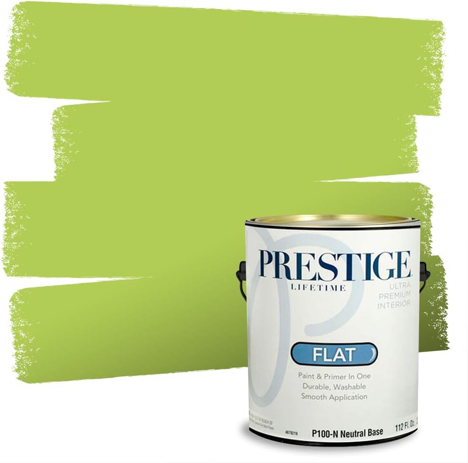 PRESTIGE Pintura interior e imprimación en uno, verde Salem, plana, 1 galón